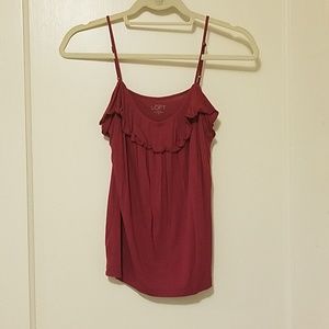 Ann Taylor Loft Maroon Camisole